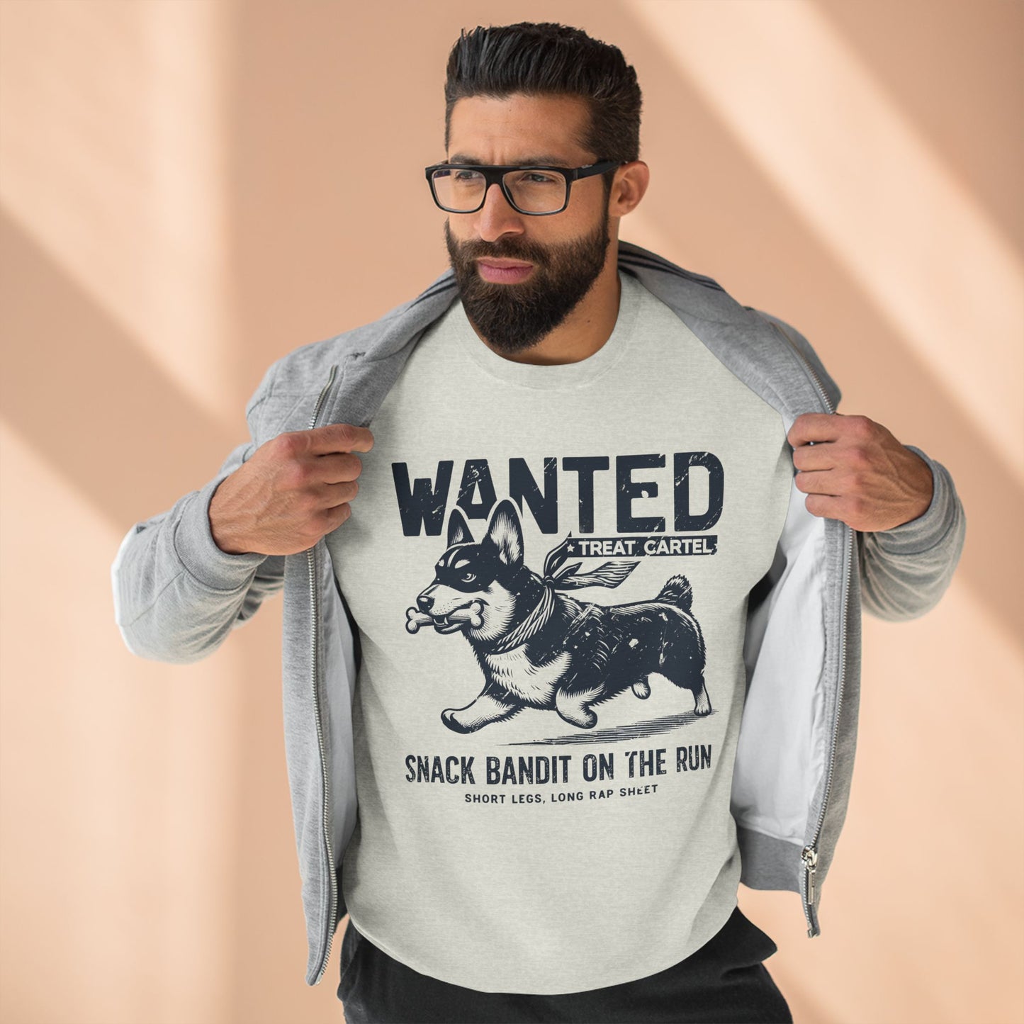 Wanted – Snack Bandit On The Run (Corgi Edition) Sweatshirt