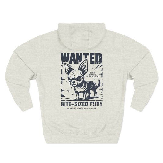 Wanted – Bite-Sized Fury (Chihuahua Edition) Hoodie