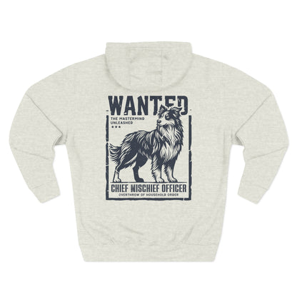 Wanted – Chief Mischief Officer (Border Collie Edition) Hoodie