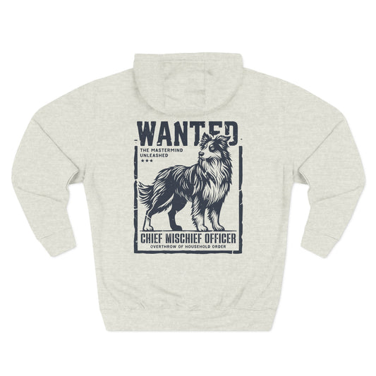 Wanted – Chief Mischief Officer (Border Collie Edition) Hoodie