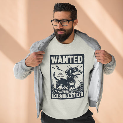 Wanted – Dirt Bandit (Dachshund Edition) Sweatshirt