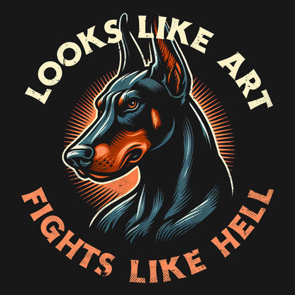 Doberman – Looks Like Art. Fights Like Hell.