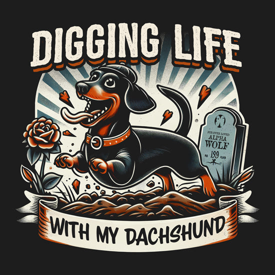 Digging Life with My Dachshund